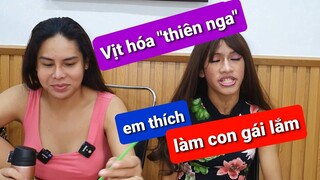 DIVA Cát Thy trổ tài make up, Simlet vịt hóa thiên nga