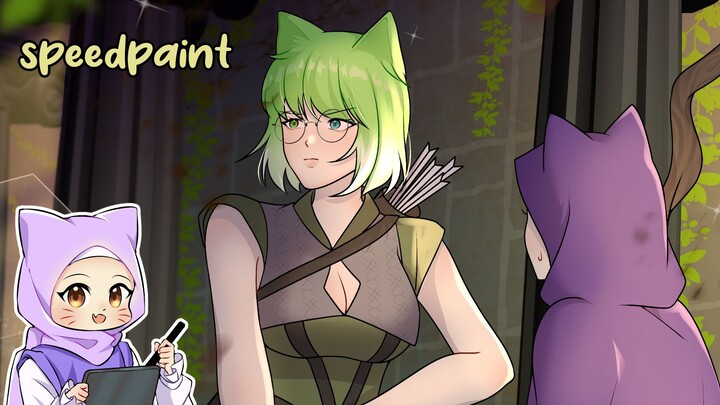 [SPEEDPAINT] Battle in Dungeon - Birthday Art!