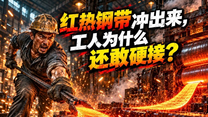 Red-hot steel strips are ejected—why do workers still dare to catch them with their bare hands?
