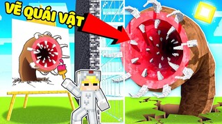 TÔ GÀ THỬ THÁCH 24H VẼ QUÁI VẬT GÌ ĐƯỢC QUÁI VẬT ĐÓ TRONG MINECRAFT*TÔ GÀ ĐẠI CHIẾN QUÁI VẬT