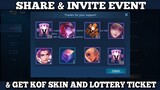HOW TO INVITE  KOF EVENT IN MOBILE LEGENDS !