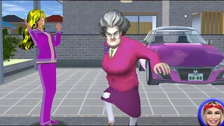 PROFESSORA MALVADA em SAKURA? School Simulator Scary Game