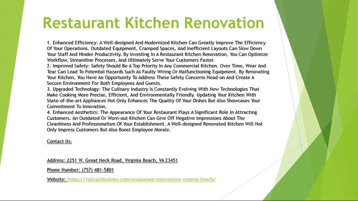 Restaurant Kitchen Renovation