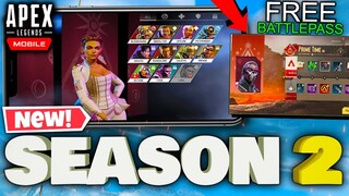 *NEW* SEASON 2 + FREE BATTLEPASS In Apex Legends Mobile