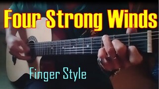 Four Strong Winds/Finger Style Guitar Cover