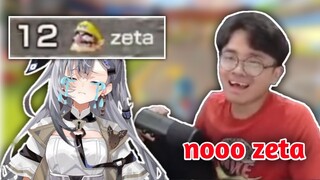 reaksi bang al ketika liat zeta kalah main mario kart