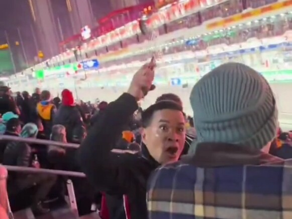 ผู้ชมร่วมถ่ายทำฉากรถชนในภาพยนตร์ F1