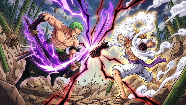 Moment Zoro Vs Luffy?? Siapa Yang Menang?