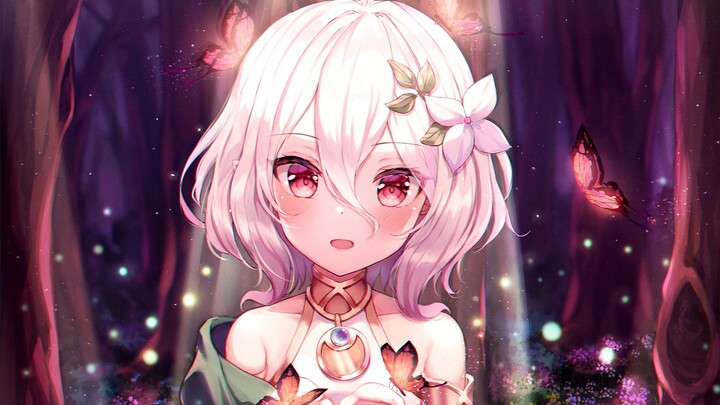 Beautiful elves in anime