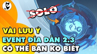 Vài Lưu Ý Cho Sự Kiện Đĩa Dẫn Năng Lượng 2.3 Có Thể Bạn Chưa Biết | Genshin Impact Event 2.3