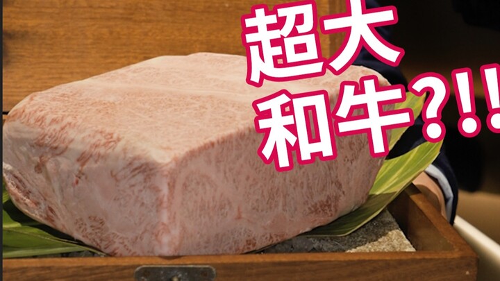 A whole chunk of Wagyu beef in one dish?! The server was terrified!