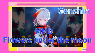 MMD Flowers under the moon