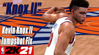 Kevin Knox II Jumpshot Fix NBA2K21 with Side-by-Side Comparison