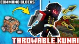 Throwable Kunai Weapon in Minecraft【Command Block Tutorial】| No Mod