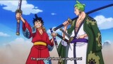 Zoro sees luffy use a sword