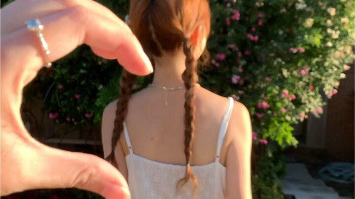 终于轮到我拍这个比心转场了
