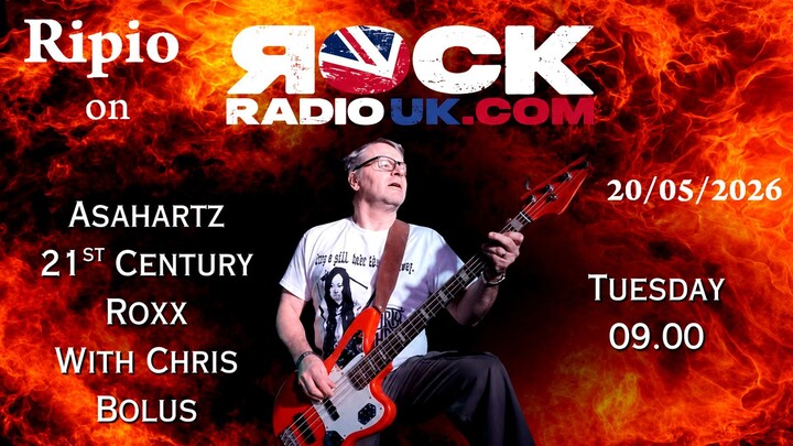RIPIO on Asahartz' 21st century roxx on Rock radio Uk (England)