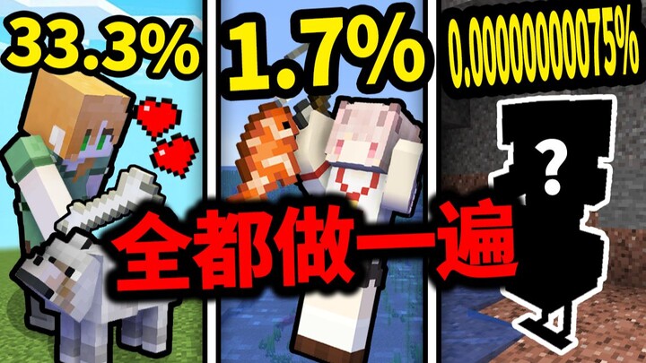 The perfect moment that happens with only a "0.0082% probability"! Can I pull it off in one go?! I'm