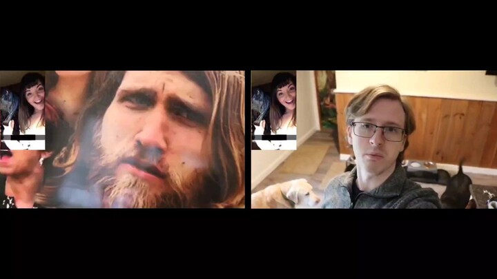 Watching Psycho Dad's Dogs! Kate's Reaction