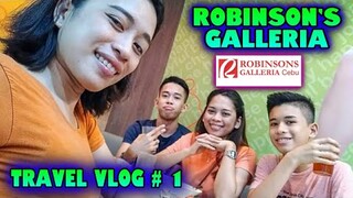 GOING TO ROBINSON'S GALLERIA PUBLIC VLOG 1: Travel Vlog Philippines