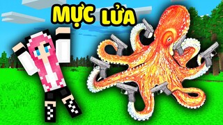 PANDA THỬ THÁCH TROLL STEVE BẰNG CON MỰC LỬA TRONG MINECRSFT*STEVE REVIEW MOD   ROCKET SQUID