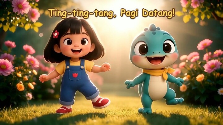 Ting-Ting-Tang, Pagi Datang! ☀️ | Lagu Anak Ceria Bersama Nara dan Chiko