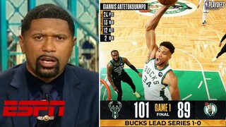 Jalen Rose Impressed by Giannis "triple-double" helps Bucks beat Celtics 101-89 in Game 1 East Semis