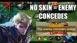 NO SKIN AND THE ENEMY CONCEDES | ROAD TO TOP GLOBAL ALUCARD | MLBB