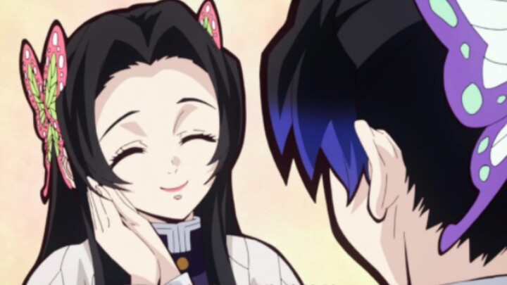 "Kanae: I love seeing Shinobu's smiling face the most."