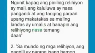 Ang Pagpili ng Tunay na Relihiyon ay nakasalalay sa  ating kaluluwa. #NewHope