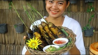 Cooking Catfish eat with Mango Salad | Grilled Catfish eating Delicious