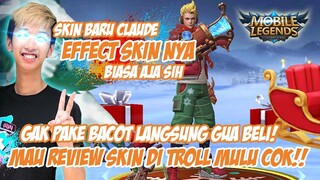 SKIN CHRISMAST CLAUDE!! HARGA 700 DIAMOND TP EFFECT SKINNYA B AJA!!