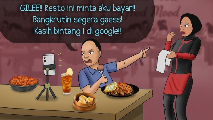 Food Vlogger Lucknut - Hobby Jelekin Resto & Peras 50 jt  kartun Animasi Drama