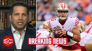 [BREAKING NEWS] Adam Schefter reacts to San Francisco 49ers' Trey Lance carted off with ankle injury