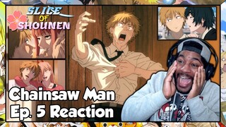 Chainsaw Man Episode 5 Reaction | DENJI IS THE LUCKIEST MAN ON THE PLANET RIGHT NOW!!!