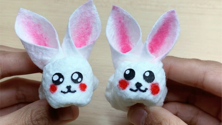 Buat kelinci lucu bersama anak menggunakan tisu wajah dan karet gelang, mudah dan cantik—ayo segera 