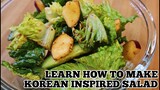 Easy Korean Inspired Salad | Korean BBQ Salad | 샐러드 |
