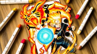 Drawing NARUTO & KURAMA 🔥 [ Naruto Shippuden ]