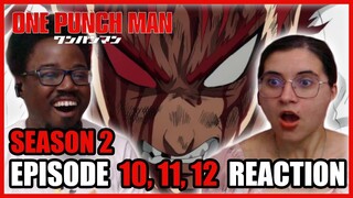 GAROU VS GENOS, BANG AND BOMB! | One Punch Man Season 2 Episode 10, 11, 12 Reaction