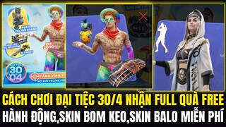Free Fire | Cách Chơi Sự Kiện Đại Tiệc 30/4 Nhận Full Quà Free,Đồ Chị Đẹp Và Phi Công Miễn Phí
