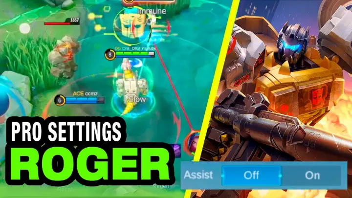 HOW PRO USE THIS SETTINGS AND CHANGE MY GAME | ROGER GUIDE | MLBB | CRIS DIGI