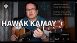HAWAK KAMAY (Yeng Constantino) Guitar Chords & Lyrics Guitaroke Karaoke Sing-along | Edwin-E
