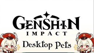 Genshin Character Dancing on Android Desktop