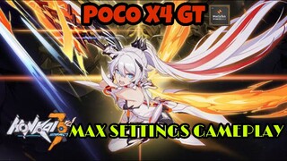 Honkai Impact 3 Max Settings Gameplay using Poco X4 GT