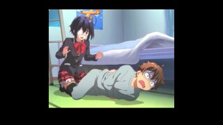 chuunibyou rikka falls on yuuta