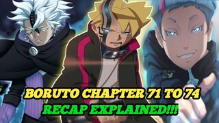 Boruto Manga Recap || PART 2 || Boruto Chapter 71 to 74 Explained|| (Hindi) #boruto