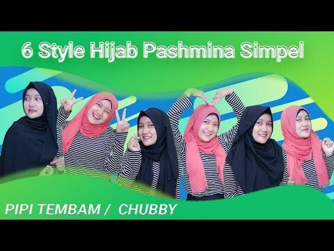 6 Style Hijab Pashmina Simpel Untuk Pipi Tembam, Chubby, Cabi Mudah Ditiru #MFI Hijab