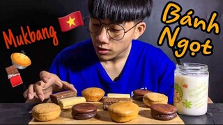 Zin ASMR | Mukbang Bánh Ngọt ChocoPie & Bánh Bông Lan, Bánh Trứng