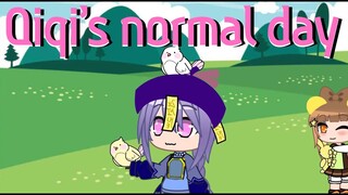 Ep2 of The Short friends: Daily life of Qiqi//Qiqi's normal day- Genshin impact/Gacha Club