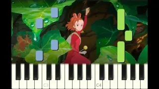 EASY piano tutorial "ARRIETTY'S SONG" Ghibli , 2010, with free sheet music (pdf), for beginners